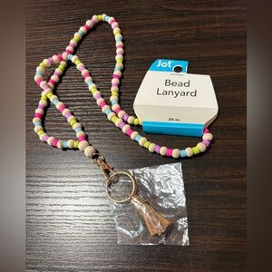 Jot Multicolor Bead Lanyard Key Holder